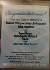 Bryce Harper [Red] #TA-BH Baseball Cards 2022 Topps Tribute Autographs Prices