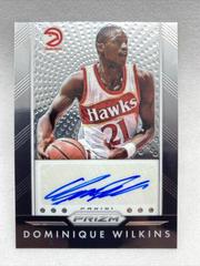 Dominique Wilkins #DWK Basketball Cards 2015 Panini Prizm Autographs Prices