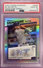 Bo Bichette Signature Series [Autograph, Foil] #SS-BO Baseball Cards 2020 Panini Donruss Prices