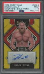 Brock Lesnar [Gold Prizm] #SG-BLS Wrestling Cards 2022 Panini Select WWE Signatures Prices