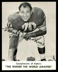 Frank Varrichione Football Cards 1961 Kahn's Wieners Prices