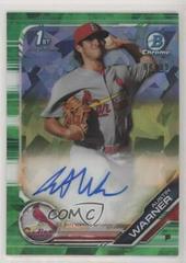 Austin Warner [Green Atomic] Baseball Cards 2019 Bowman Chrome Prospects Autographs Prices