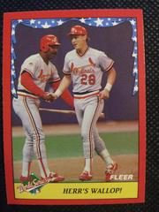 Tom Herr #7 Baseball Cards 1988 Fleer World Series Prices