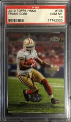 Frank Gore #108 Football Cards 2010 Topps Prime Prices