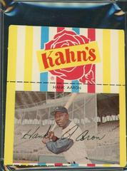 Hank Aaron [Small] Baseball Cards 1969 Kahn's Wieners Prices
