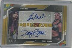 Io Shirai, Zoey Stark [Gold] Wrestling Cards 2022 Panini NXT WWE Dual Autographs Prices