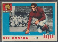 Vic Hanson #57 Football Cards 1955 Topps All American Prices