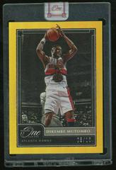 Dikembe Mutombo [Gold] Basketball Cards 2020 Panini One and One Prices