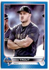Mike Trout [Blue] #ASG-1 Baseball Cards 2022 Topps Update All Star Game Prices