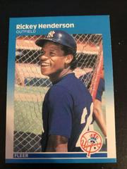 Rickey Henderson Baseball Cards 1987 Fleer Prices