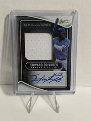 Edward Olivares #TTJS-EO Baseball Cards 2022 Panini Absolute Tools of the Trade Jumbo Swatch Signatures Prices