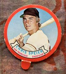 Chris Speier Baseball Cards 1973 Topps Candy Lids Prices