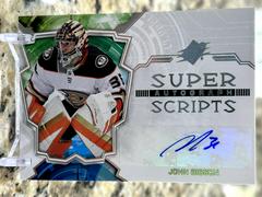John Gibson #SS-JG Hockey Cards 2022 SPx Superscripts Autographs Prices