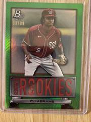 CJ Abrams [Green] Baseball Cards 2022 Bowman Platinum Renowned Rookies Prices