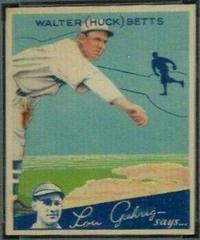 Walter Betts #83 Baseball Cards 1934 World Wide Gum Prices