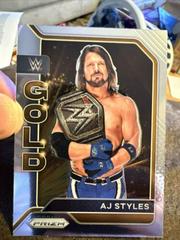 AJ Styles [Gold Prizm] Wrestling Cards 2022 Panini Prizm WWE Gold Prices