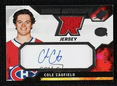 Cole Caufield [Patch] Hockey Cards 2021 SPx Rookie Auto Jersey Prices