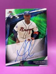 Ozzie Albies [Green Wave Refractor] #FFA-OA Baseball Cards 2018 Topps Finest Firsts Autographs Prices