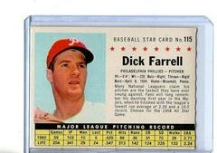 Dick Farrell [Perforated] #115 Baseball Cards 1961 Post Cereal Prices
