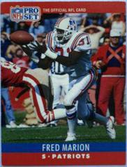 Fred Marion [Belt Visible on John Taylor] #204 Football Cards 1990 Pro Set Prices