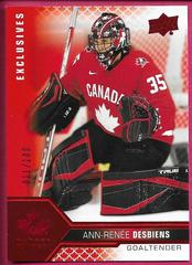 Ann Renee Desbiens [Exclusives] Hockey Cards 2022 Upper Deck Team Canada Juniors Prices