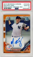 Michael King [Orange Refractor] #CPA-MK Baseball Cards 2019 Bowman Chrome Prospects Autographs Prices