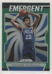 Matisse Thybulle [Green Prizm] #18 Basketball Cards 2019 Panini Prizm Emergent Prices