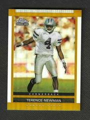 Terence Newman [Chrome Gold Refractor] Football Cards 2003 Topps Draft Picks & Prospects Prices