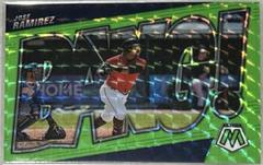 Jose Ramirez [Green Fluorescent] #BG-5 Baseball Cards 2022 Panini Mosaic Bang Prices
