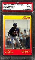 Kirby Puckett [Hit Machine] #115 Baseball Cards 1991 Star Nova Edition Prices