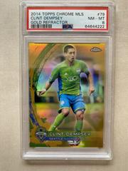 Clint Dempsey [Gold Refractor] #79 Soccer Cards 2014 Topps Chrome MLS Prices