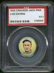 Lou Gehrig Baseball Cards 1930 Cracker Jack Pins Prices