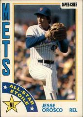 Jesse Orosco Baseball Cards 1984 O Pee Chee Prices
