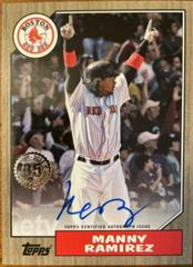 Manny Ramirez [Red] #87BA-MR Baseball Cards 2022 Topps Update 1987 Autographs Prices