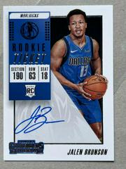 Jalen Brunson [Ball Low Autograph] Basketball Cards 2018 Panini Contenders Prices