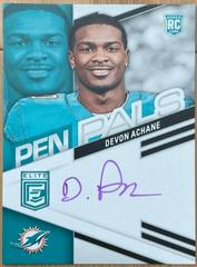 De'Von Achane [Purple Ink] #PPDVA Football Cards 2023 Panini Donruss Elite Pen Pals Autographs Prices