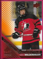 Nick Moldenhauer [Orange] #PM-16 Hockey Cards 2022 Upper Deck Team Canada Juniors Prospectus Momentous Prices