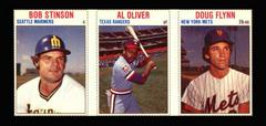 Al Oliver, Bob Stinson, Doug Flynn [Hand Cut Panel] Baseball Cards 1979 Hostess Prices