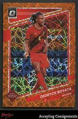 Dedryck Boyata [Optic Orange Velocity] Soccer Cards 2021 Panini Donruss Road to Qatar Prices