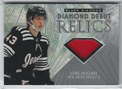 Luke Hughes #DD-LH Hockey Cards 2023 Upper Deck Black Diamond Debut Relic Prices