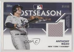 Anthony Rizzo Baseball Cards 2023 Topps Postseason Performance Relics Prices