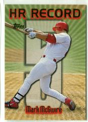 Mark McGwire [#5] Baseball Cards 1999 Topps Home Run Record Prices