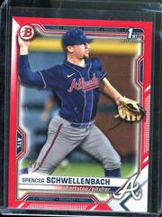 Spencer Schwellenbach [Red] #BD-44 Baseball Cards 2021 Bowman Draft Prices