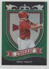 Mike Trout [Green] #19 Baseball Cards 2021 Panini Chronicles Crusade Prices