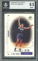 Predrag Stojakovic #119 Basketball Cards 1998 SP Authentic Prices