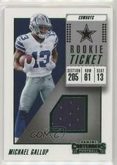 Michael Gallup Football Cards 2018 Panini Contenders Rookie Ticket Swatches Prices