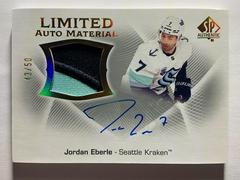 Jordan Eberle Hockey Cards 2021 SP Authentic Limited Auto Material Prices