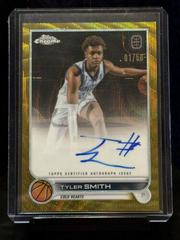 Tyler Smith [Gold Wave] #CA-TSM1 Basketball Cards 2022 Topps Chrome OTE Overtime Elite Autographs Prices