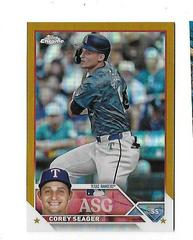 Corey Seager [Gold] #ASGC-17 Baseball Cards 2023 Topps Chrome Update All Star Game Prices