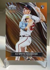 AJ Smith-Shawver [Orange Refractor] #16 Baseball Cards 2024 Topps Chrome Black Prices